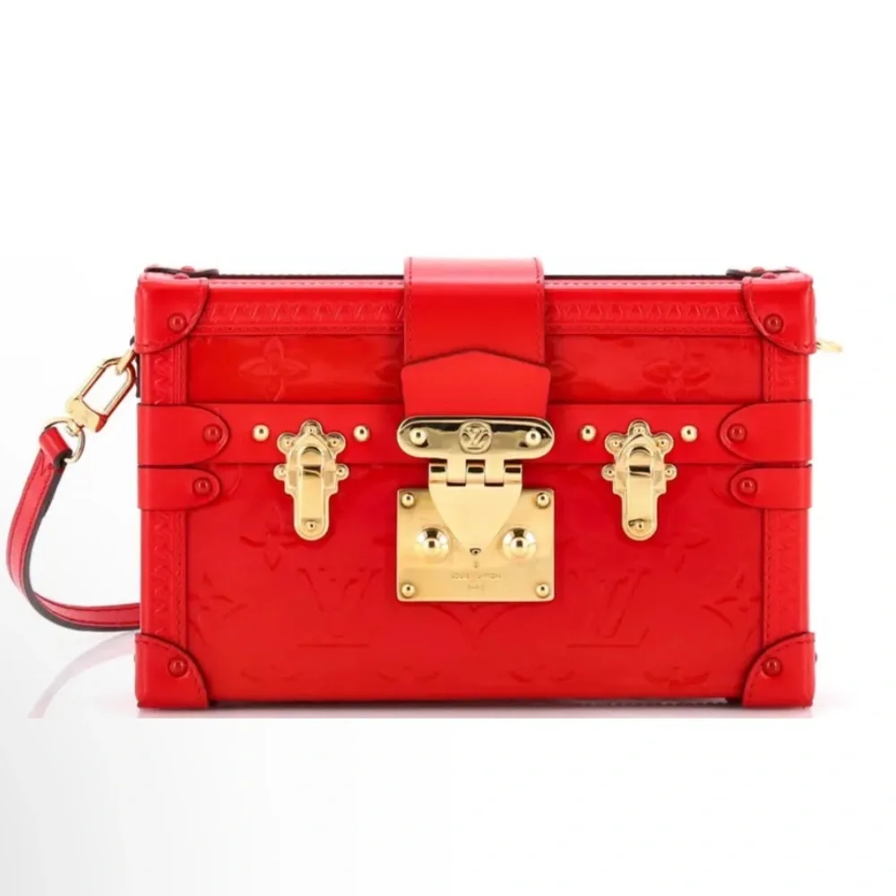 Louis Vuitton Crossbody Petite Malle Vernis Bag